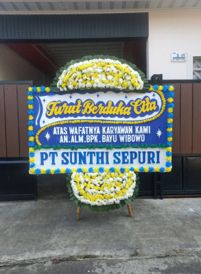 Papan Bunga Duka di Kalis